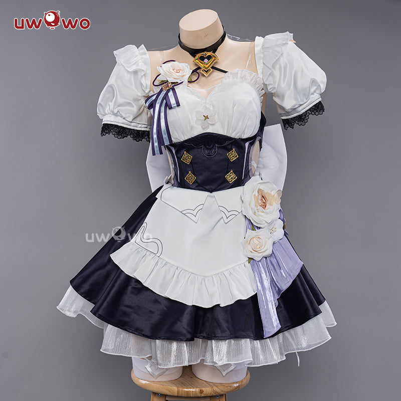INSTOCK S-3XL Uwowo Honkai Impact 3rd: Elysia Maid Miss Pink Elf Dress Cosplay Costumes