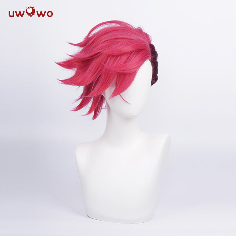 Uwowo Game Cosplay Wig  Arcane Young Ver Short Red Hair