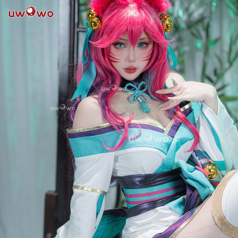 INSTOCK S-3XL Uwowo LOL Spirit Blossom ASU The Nine-Tailed Fox Halloween Cosplay Costume