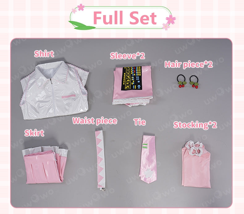 [Last Batch]Uwowo V Singer Classic Sakura Pink Dress Cosplay Costume