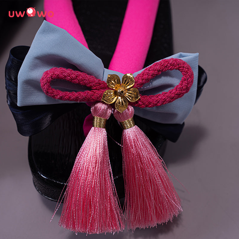 【Clearance】Uwowo Game Genshin Impact Kamisato Ayaka Frostflake Heron Cosplay Shoes