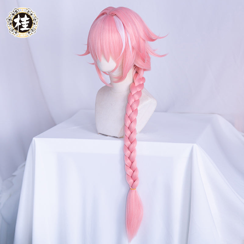 Uwowo Game Fate Grand Order/FGO Astolfo Cosplay Wig 60cm Long Pink Braid hair