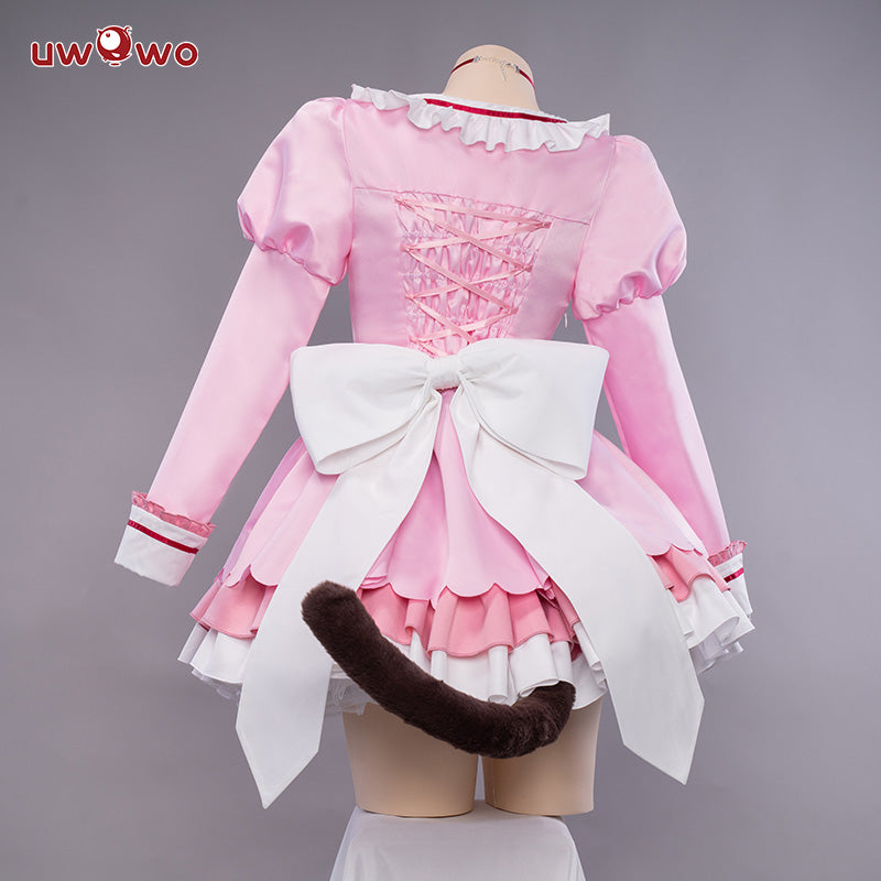 INSTOCK Uwowo Game Nekopara vol.4 Chocola Maid Dress Cosplay Costume Cute Pink Dress