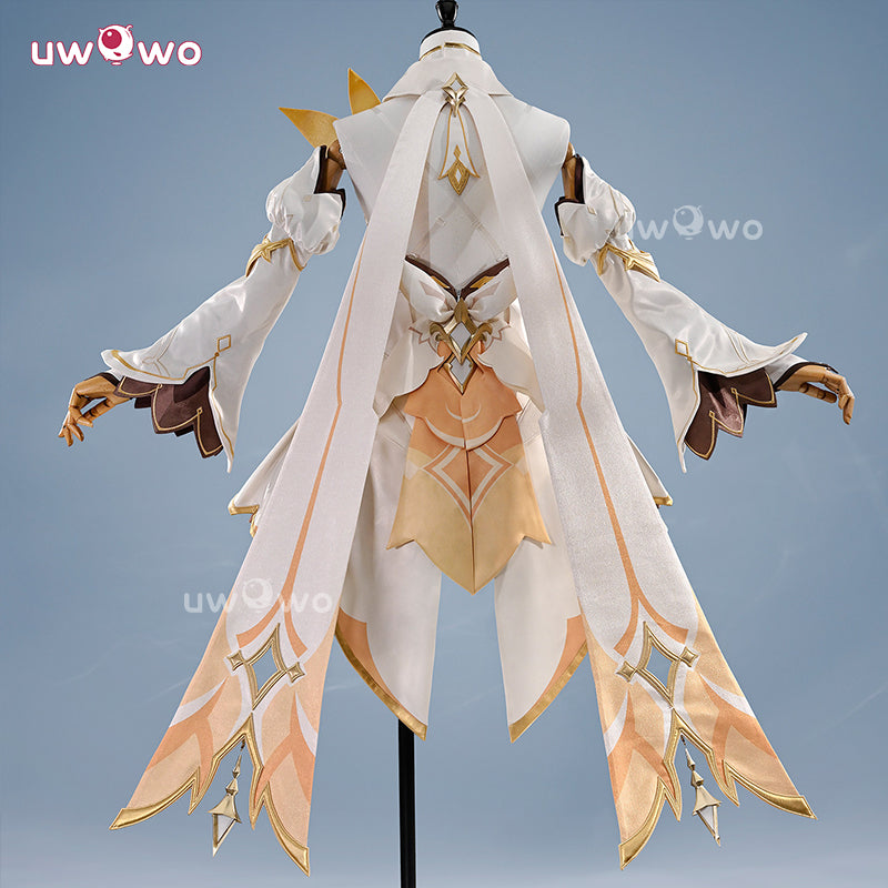 Uwowo Collab Series: Deluxe Genshin Impact Lumine Traveler Skin As Heaven and Earth Are Made Anew Cosplay Cosutme S-XL