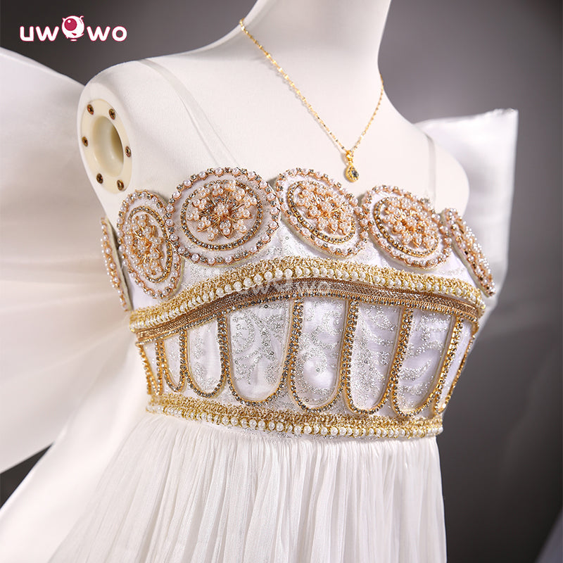 Uwowo Collab Series: Anime Moon Princess White Gown Cosplay Costume S-3XL