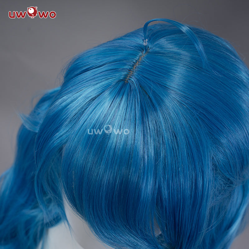 Uwowo Game Cosplay Wig The Hallowed Seamstress Long Blue Hair