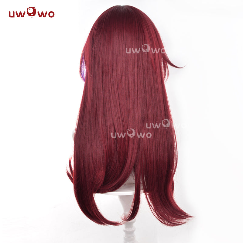 Uwowo Game Genshin Impact Chasca Wig Long Wine Hair