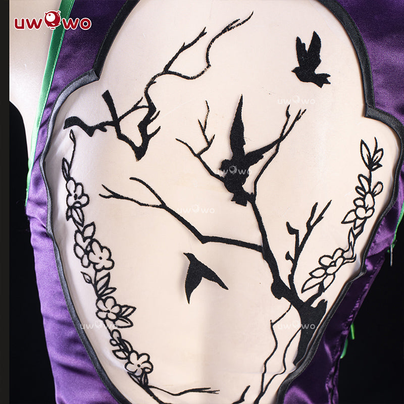[Last Batch] INSTOCK-Uwowo Code Geass: C.C. CC Purple Cheongsam Cosplay Costume