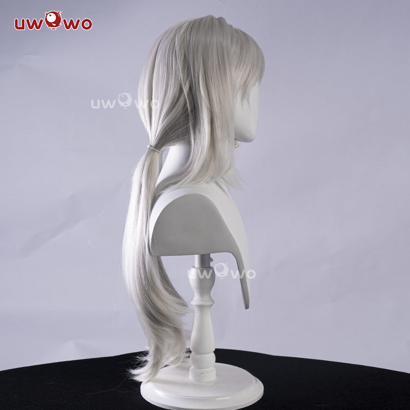 Uwowo NieR Reincarnation x Drakengard3 Zero Progenitor Divergent Sister Cosplay Wig Long Silver Hair