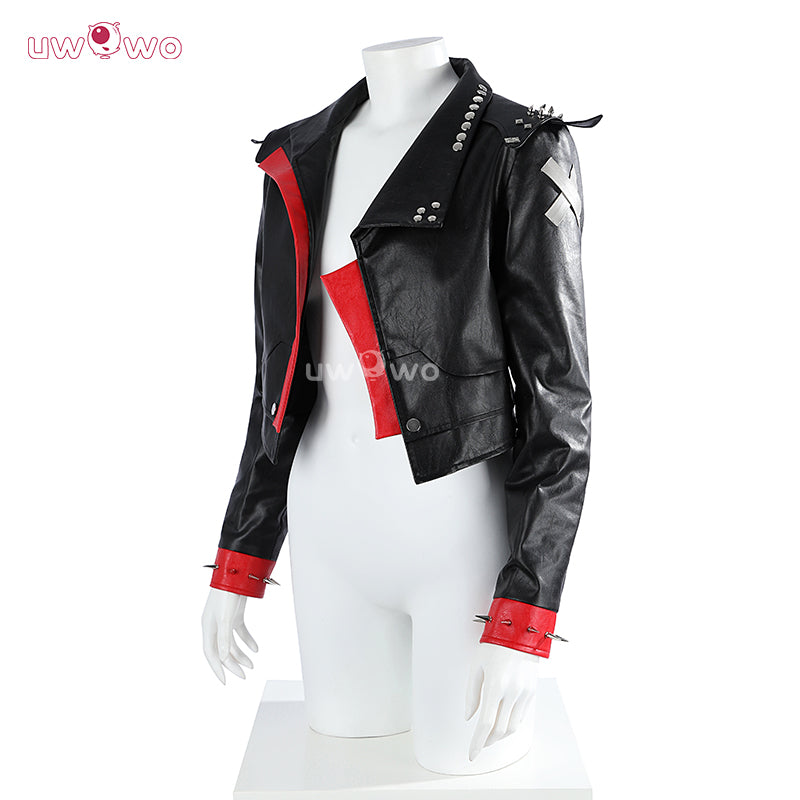 【Clearance】Uwowo Collab Series: LOL Arcane Season 2  Brawler Vi Pitfighter Black Jacket Suit Cosplay Costume
