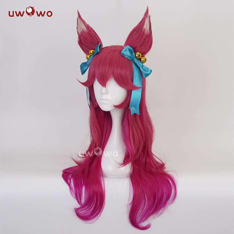 Uwowo Game Fox Cosplay Wig With Ears Long Hair
