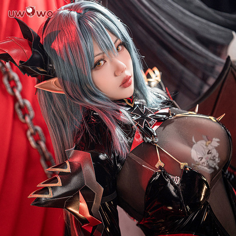 INSTOCK S-3XL Uwowo Azur Lane KMS Regensburg Darksteel Dragon Iron Blood Sheer Black Bodysuit Halloween Cosplay Costume