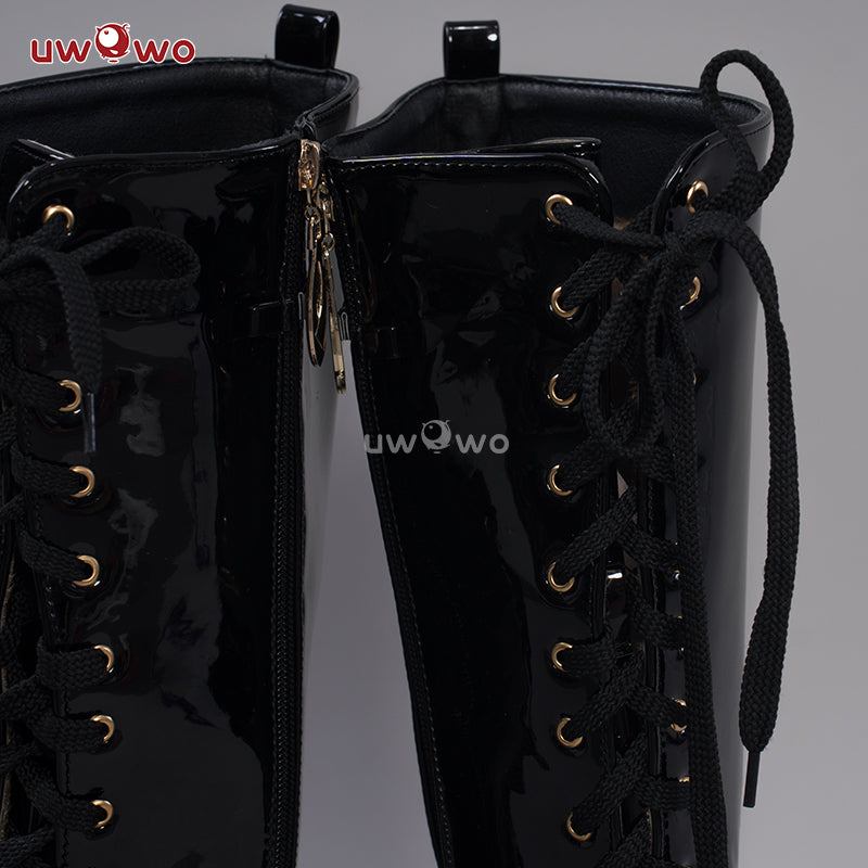 【Clearance】Uwowo Cosplay Shoes Universal Shoes Boots Black Blue White Rose High Tube Boots