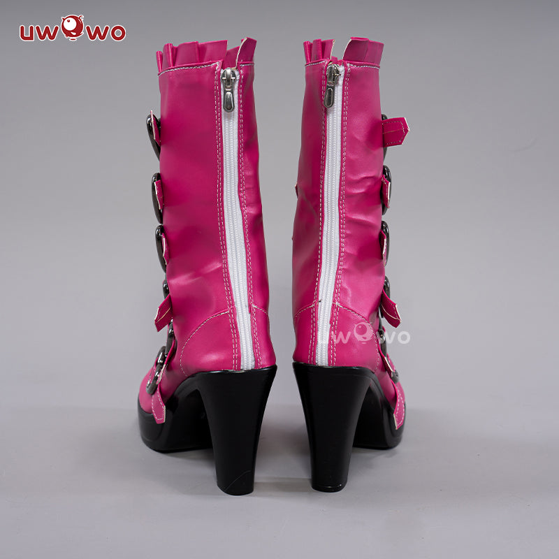 Uwowo Draculaura Spiderweb Cape Beret Gothic Dress Cosplay Shoes Boots