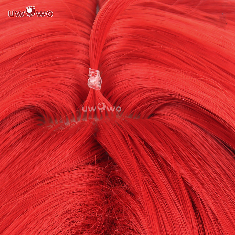 【Clearance】Uwowo Honkai: Star Rail Argenti Cosplay Wig Long Red Hair