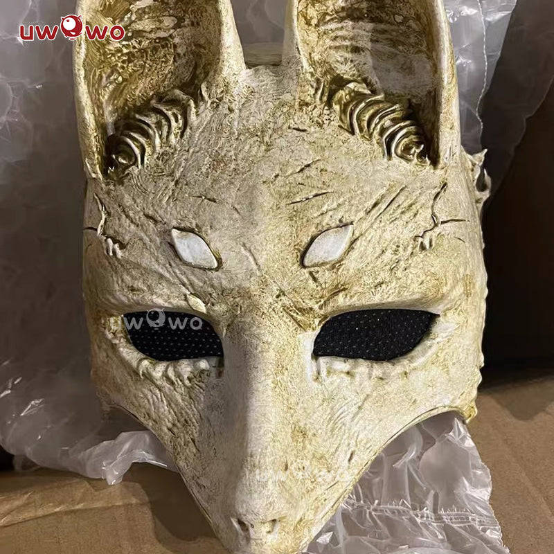 Uwowo Game Horror Game Fog Town Teen Girl/Fox Man Resin Fox Mask Cosplay Prop