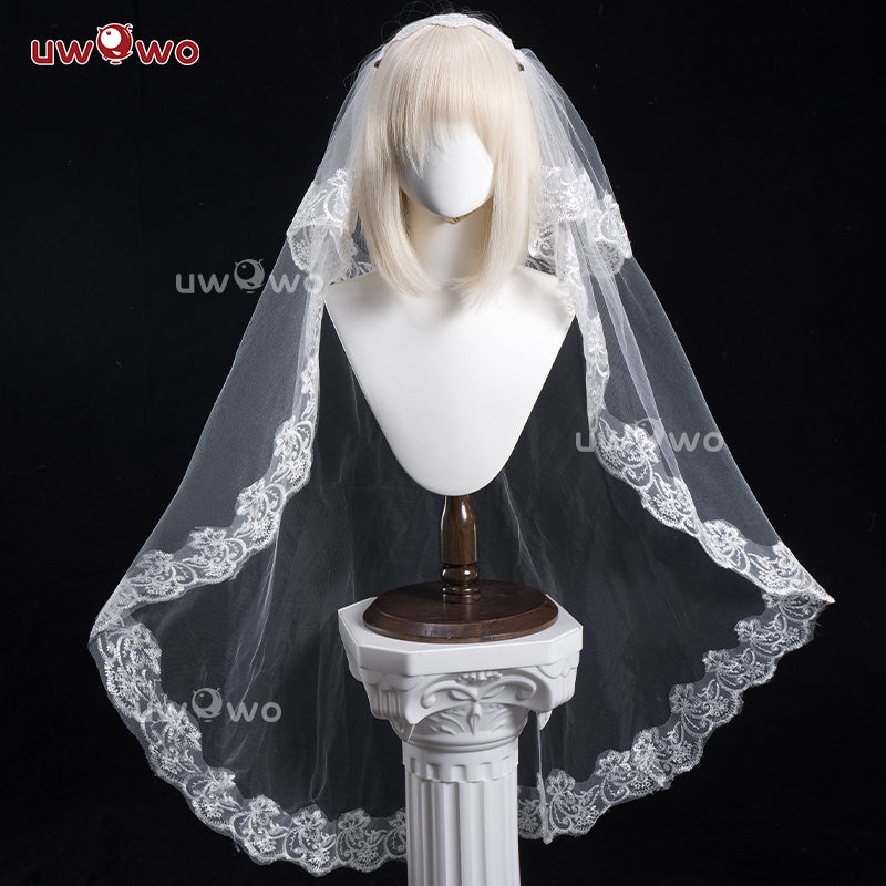 INSTOCK Uwowo Game Azur Lane Amagi Oath Skin Bride Wedding Boudoir Cosplay Costume