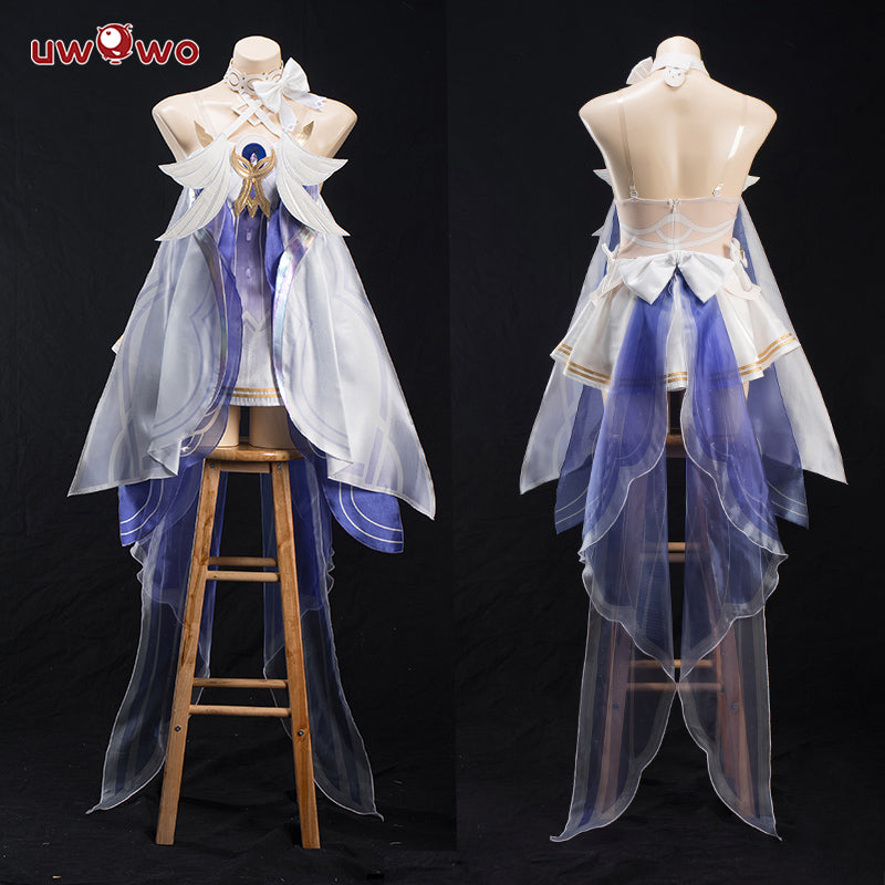 INSTOCK Uwowo Genshin Impact Columbina 'Damselette' Snezhnaya Cosplay Costume S-3XL