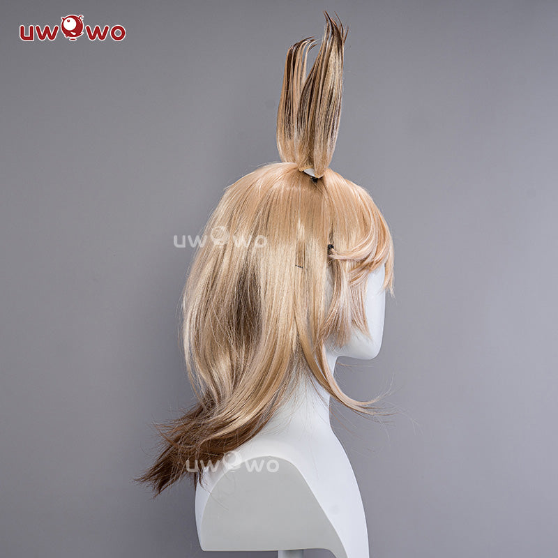【Clearance】Uwowo Game Genshin Impact Kaveh Cosplay Wig Middle Yellow Hair