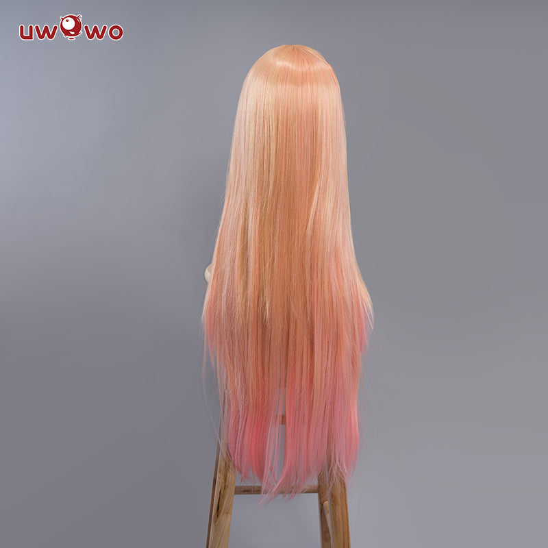 Uwowo Anime Marin Kitagawa Cosplay Wig Yellow-Pink Gradient 80CM Long Hair