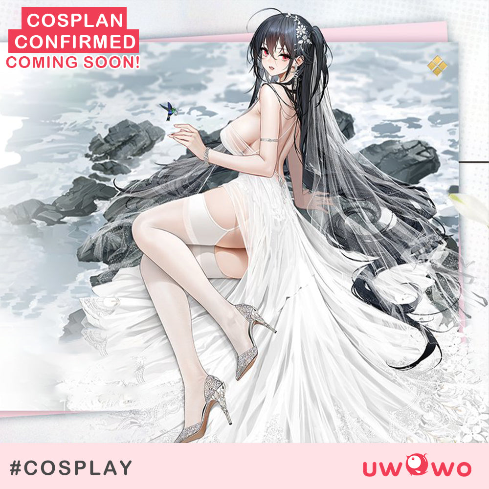 INSTOCK Uwowo Azur Lane Taihou Oath Wedding Dress Cosplay Costume