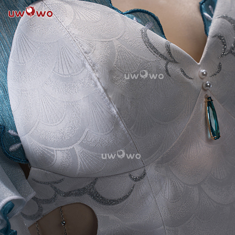 [Last Batch]【In Stock】Uwowo Genshin Impact Fanart Furina Focalors Mermaid Insipired Fairy Dress Cosplay Costume
