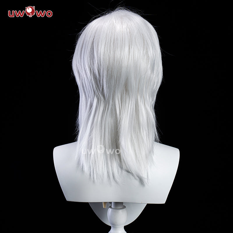INSTOCK Uwowo NieR Reincarnation 10H YoRHa Sentinel Savior Cosplay Wig Middle Silver Hair