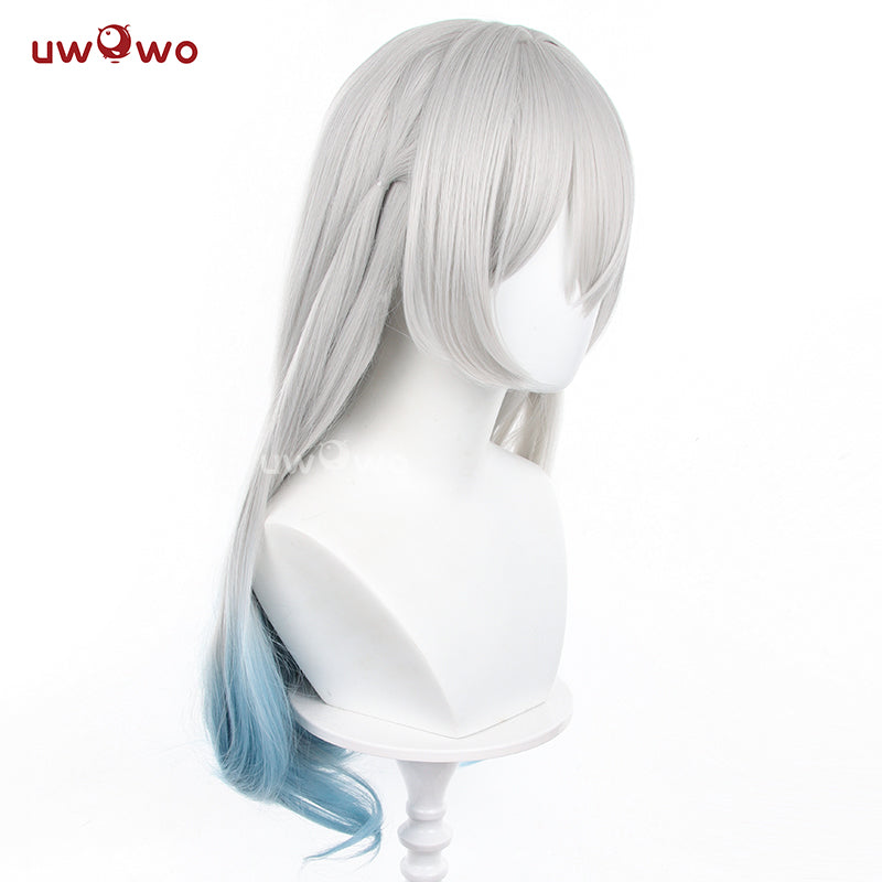 Uwowo Honkai Star Rail Firefly Cosplay Wig Long Silver Blue Hair