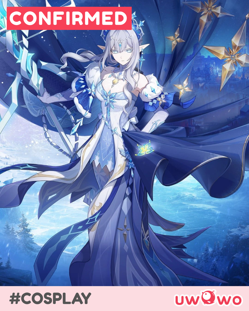 CONFIRMED Uwowo Genshin Impact Tsaritsa Cosplay Costume S-3XL