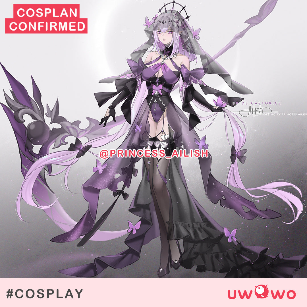 [Last Batch] INSTOCK S-3XL Uwowo Honkai: Star Rail Castorice Bride Fanart Cosplay Costume