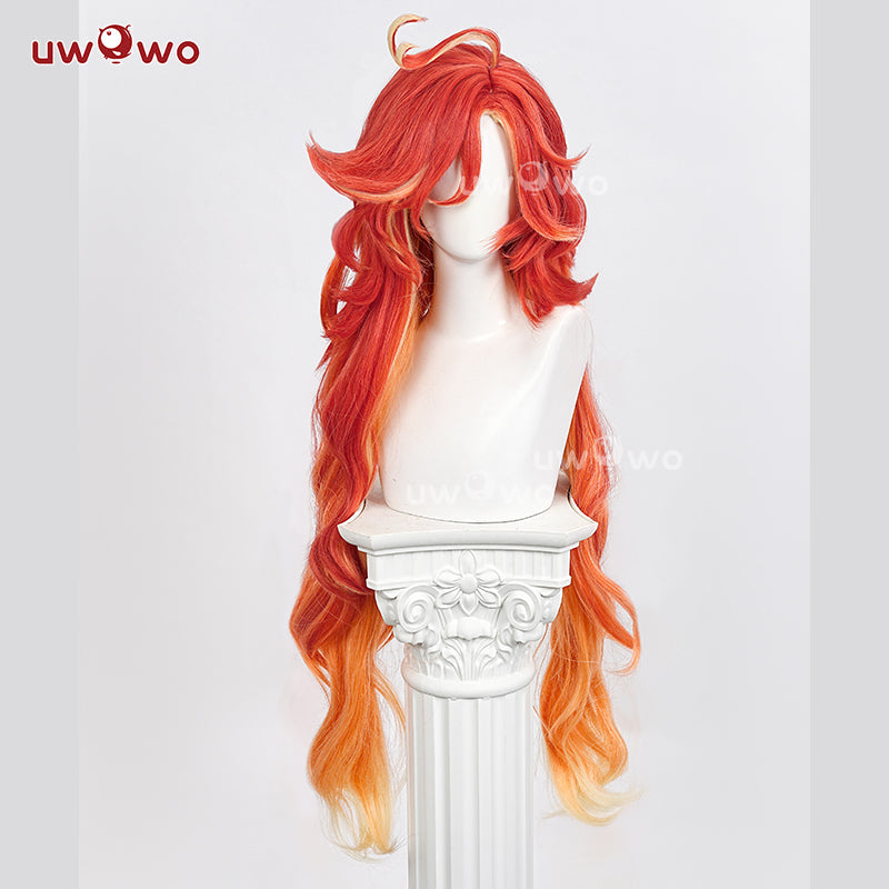 Uwowo Genshin Impact Mavuika Pyro Archon Natlan Cosplay Wig Long Hair