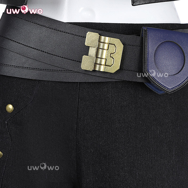 【Clearance】Uwowo Collab Series: LOL Arcane Season 2  Brawler Vi Pitfighter Black Jacket Suit Cosplay Costume