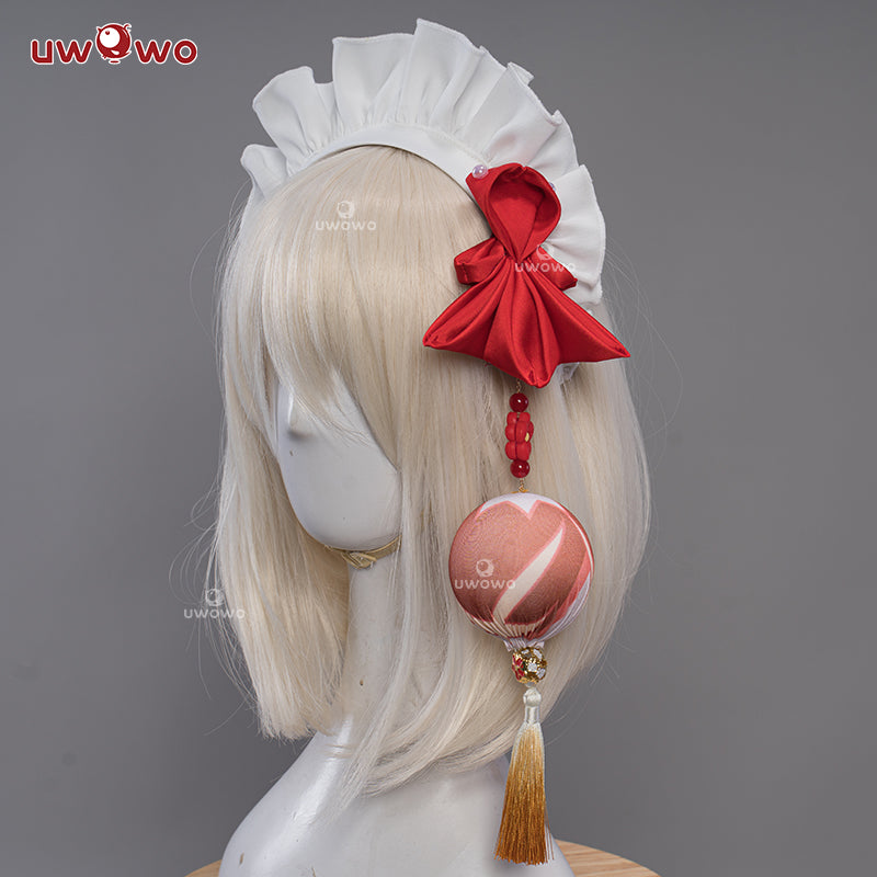 INSTOCK S-3XL Uwowo Genshin Impact Fanart Costume Yoimiya Maid Dress Cosplay Costume