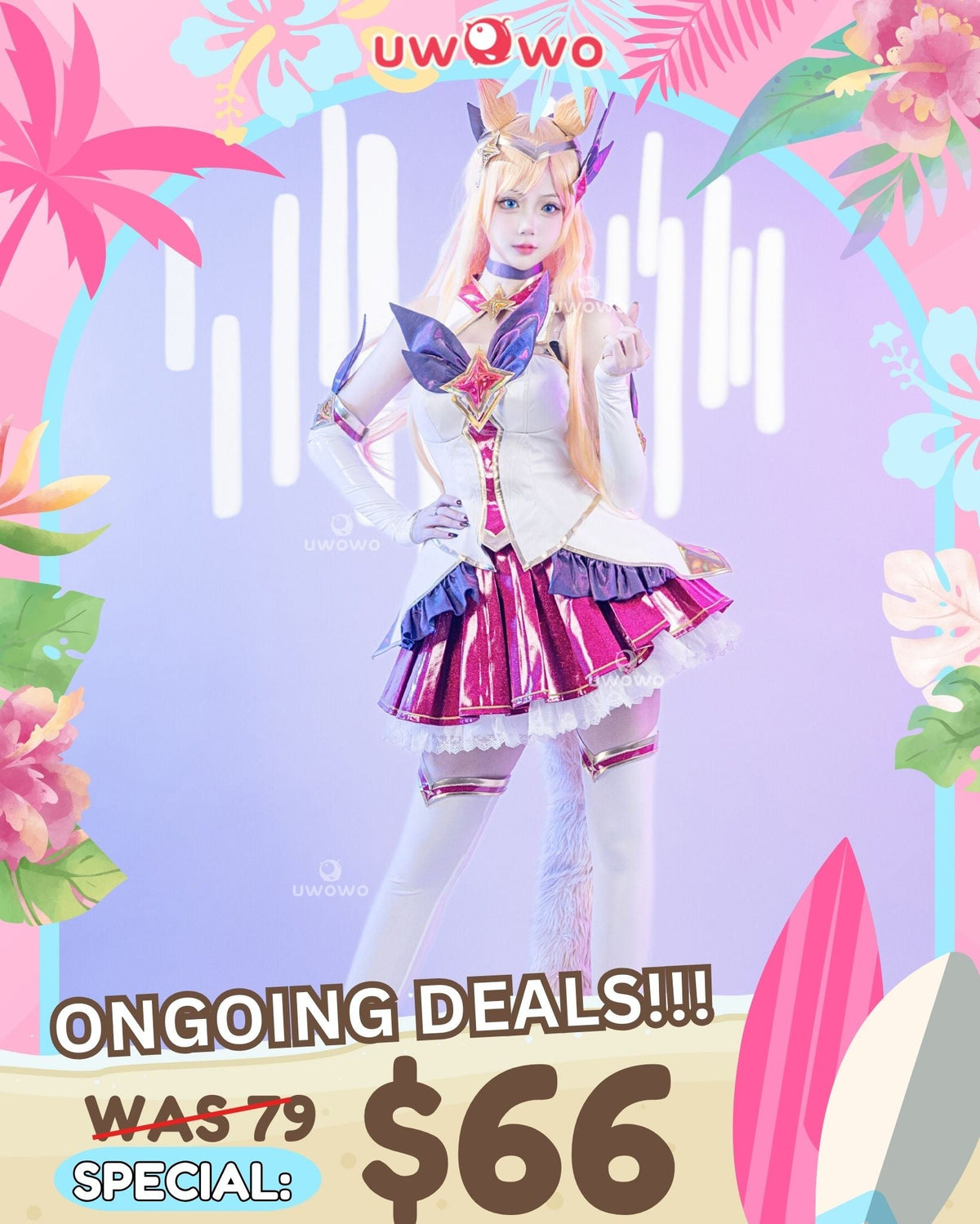 【Special Discount】INSTOCK Uwowo Game Star Guardian SG Christmas Cosplay S-3XL