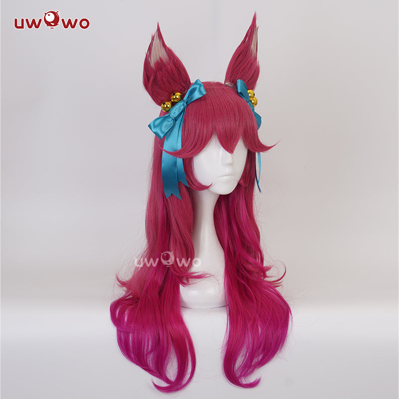 Uwowo Game Fox Cosplay Wig With Ears Long Hair