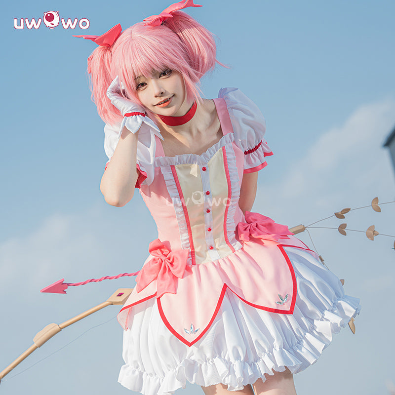 Uwowo Up to 4XL Anime Puella Magi Madoka Magica Kaname Madoka Cosplay Costume