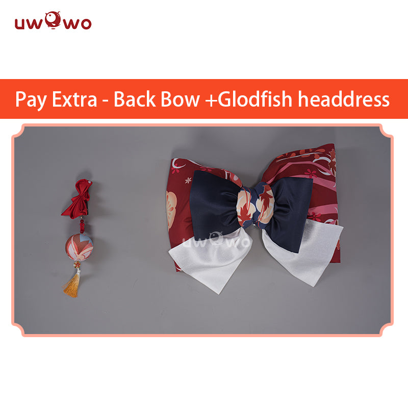 INSTOCK S-3XL Uwowo Genshin Impact Fanart Costume Yoimiya Maid Dress Cosplay Costume