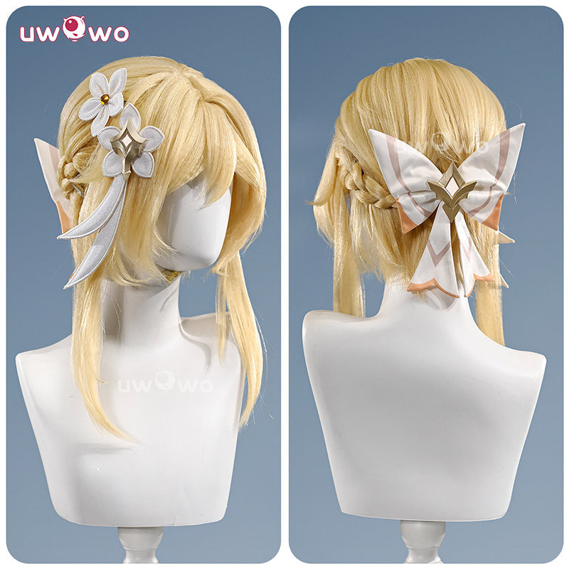 Uwowo Collab Series: Deluxe Genshin Impact Lumine Traveler Skin As Heaven and Earth Are Made Anew Cosplay Cosutme S-XL