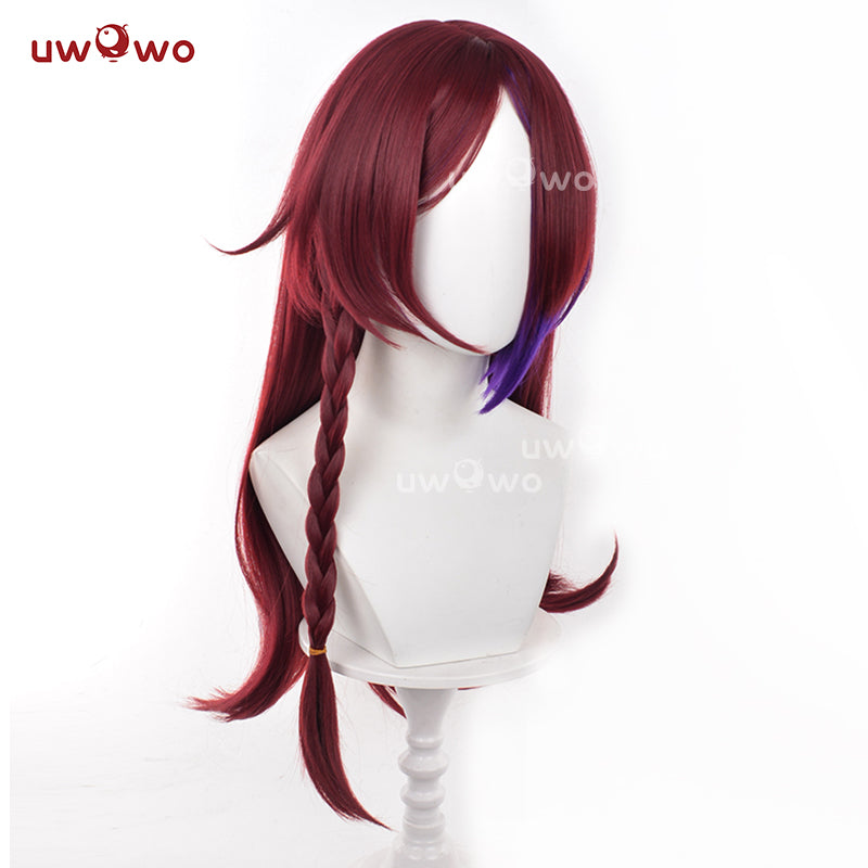 Uwowo Game Genshin Impact Chasca Wig Long Wine Hair