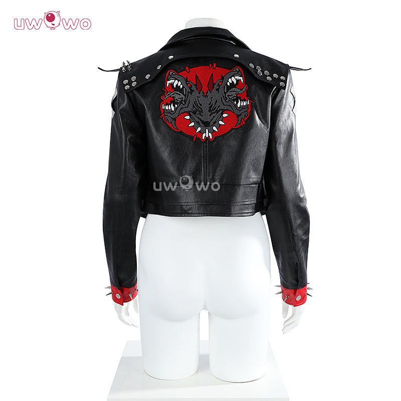 【Clearance】Uwowo Collab Series: LOL Arcane Season 2  Brawler Vi Pitfighter Black Jacket Suit Cosplay Costume