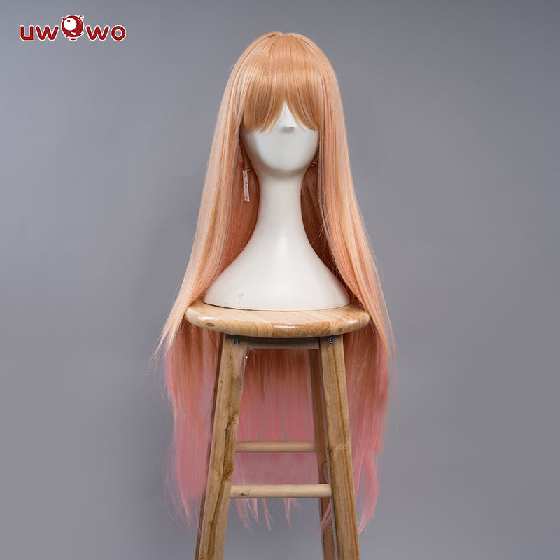 Uwowo Anime Marin Kitagawa Cosplay Wig Yellow-Pink Gradient 80CM Long Hair