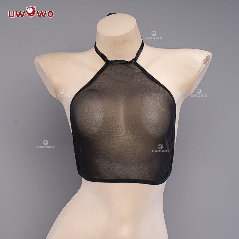 INSTOCK Uwowo Dead or Live DOA XVV Marie Rose Summer Swimsuit Black Sheer Bodysuit Cosplay Costume S-2XL