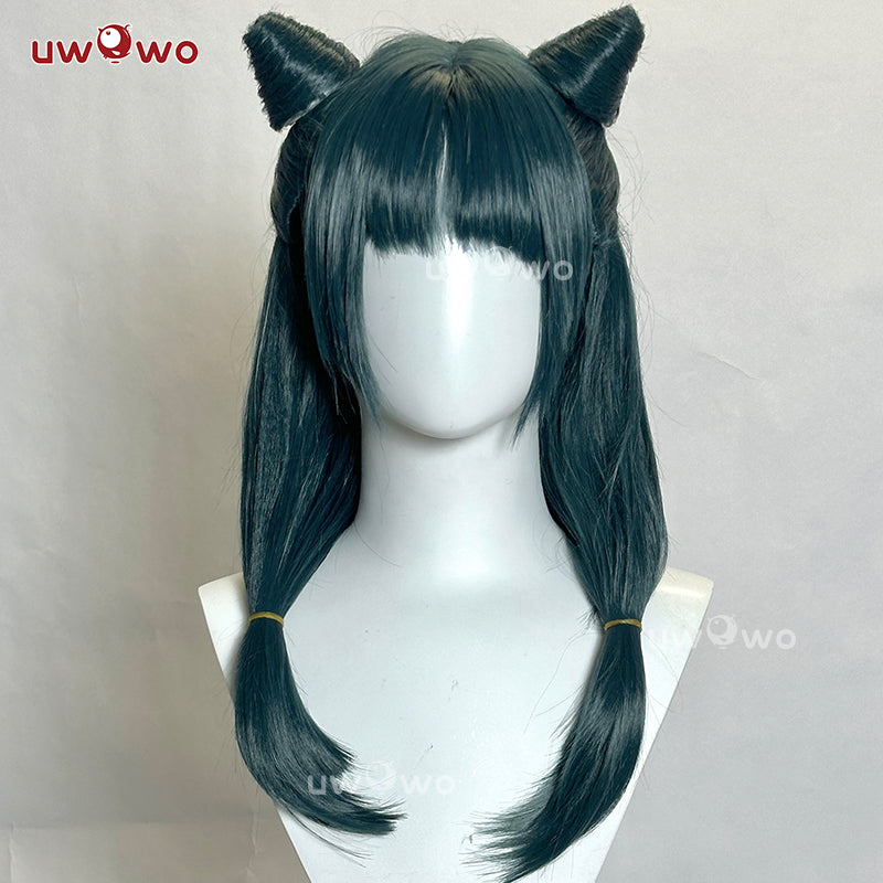 Uwowo Anime The Apothecary Diaries Maomao Frog Green Hanfu Style Hunt Cosplay Wig Long Dark Green Hair