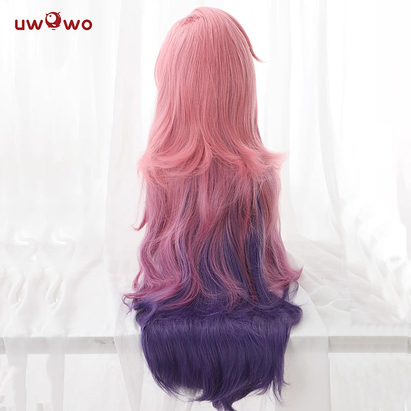 Uwowo Game  Singer Cosplay Wig Pink Long Hair