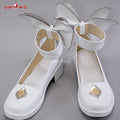 Uwowo Game Cosplay Shoes White With Bows