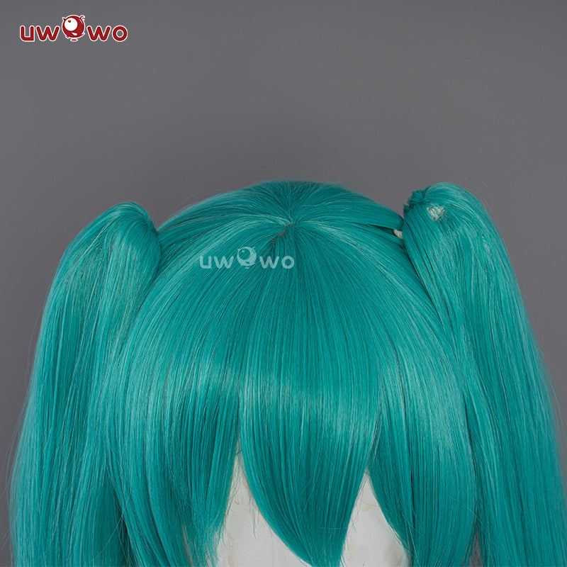 Uwowo V Singer Wig Project Sekai Cosplay Wig Green Long Hair