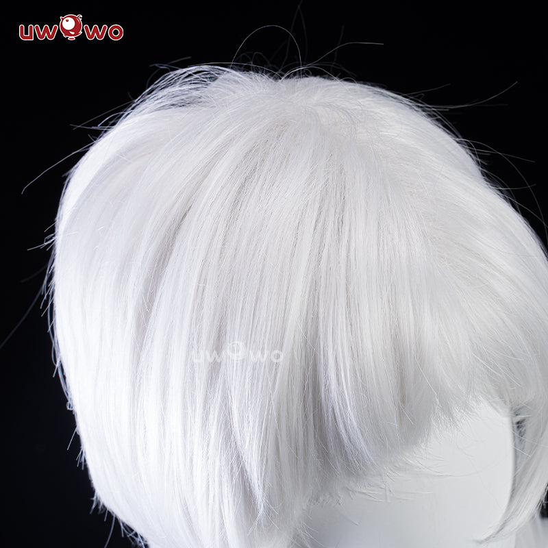 INSTOCK Uwowo NieR Reincarnation 10H YoRHa Sentinel Savior Cosplay Wig Middle Silver Hair