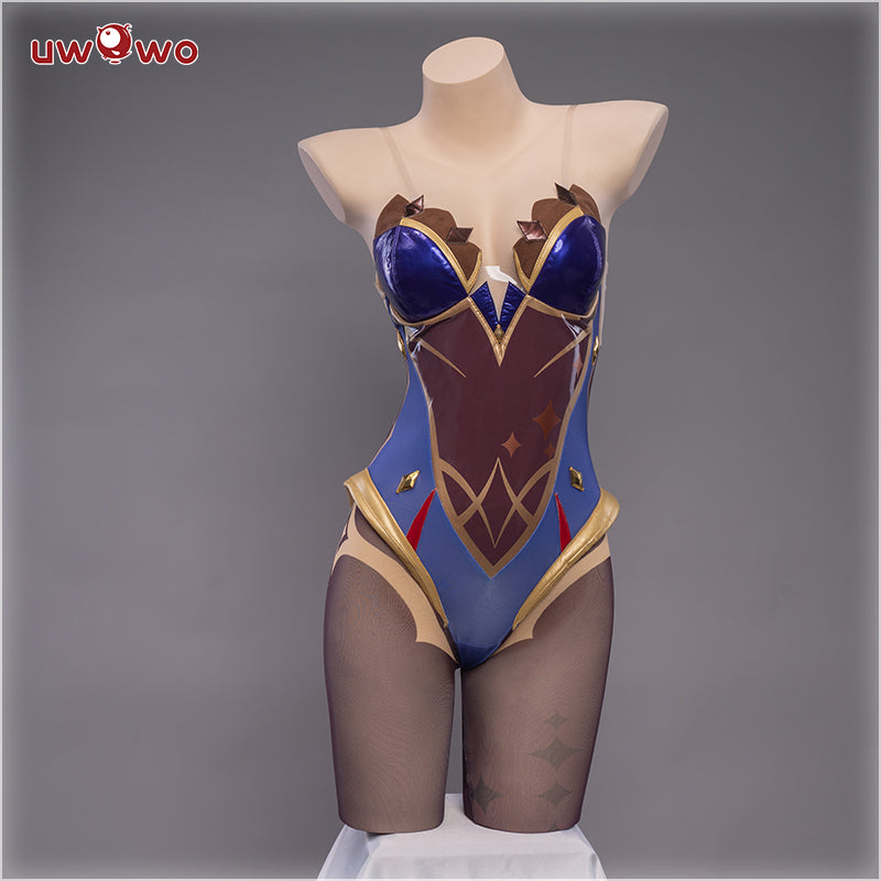 INSTOCK S-3XL Uwowo Game Genshin Impact Mona Megistus Astral Reflection Costume Cute Enigmatic Astrologer Bodysuit