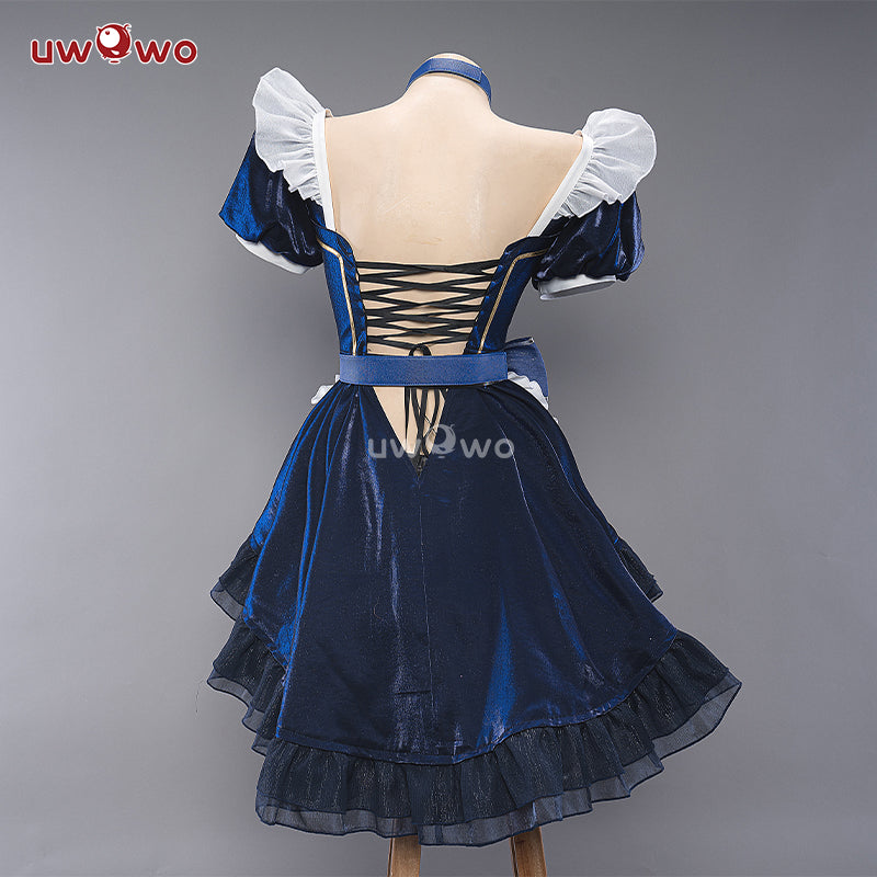 INSTOCK S-3XL Uwowo Genshin Impact Fanart Furina Focalors Hydro Archon Maid Cosplay Costume