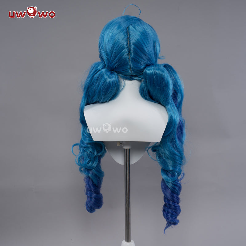 Uwowo Game Cosplay Wig The Hallowed Seamstress Long Blue Hair
